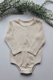 Organic Earth Romper in ivory