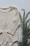 Organic Earth Romper in ivory