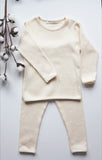 Organic Earth two-piece set in ivory