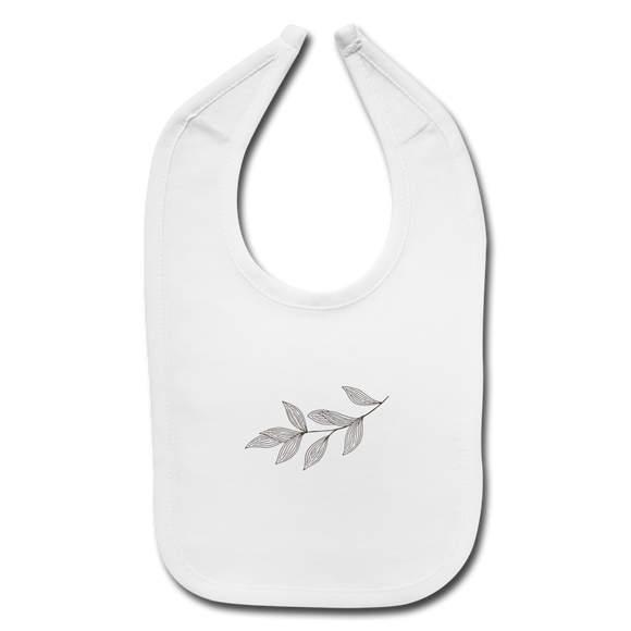 Baby Bib 'Simple' - white