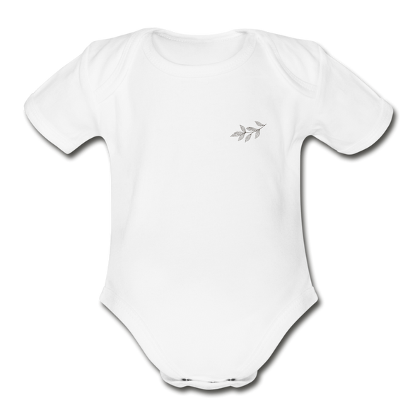 Organic 'Simple' Bodysuit - white