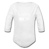 Organic 'Loading' Bodysuit - white