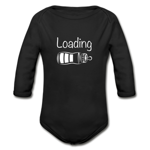 Organic 'Loading' Bodysuit - black