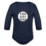 Organic 'You got this' Bodysuit - dark navy