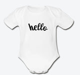 Organic 'Hello' Bodysuit